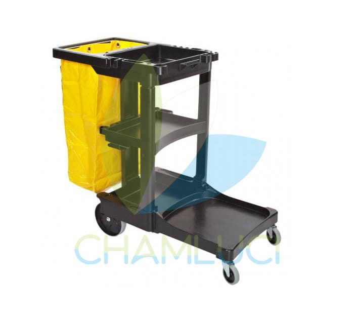 Carro de limpieza negro rubbermaid-2