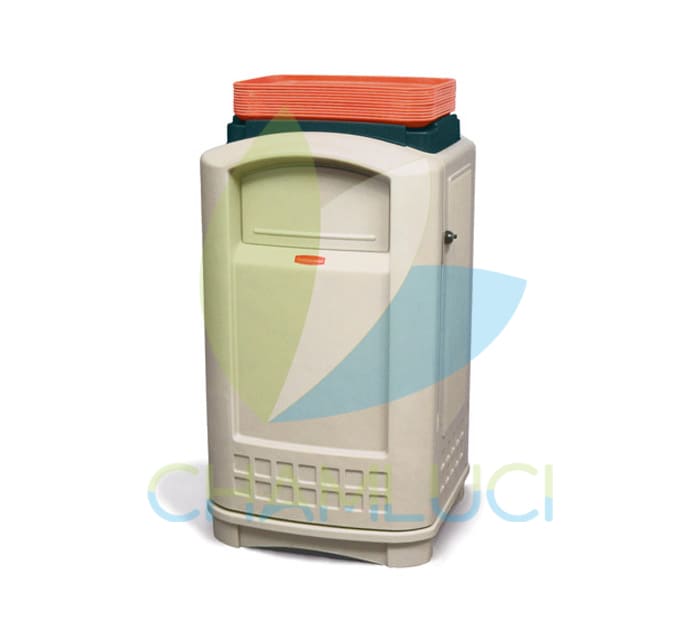 Contenedor plaza con portabandeja rubbermaid
