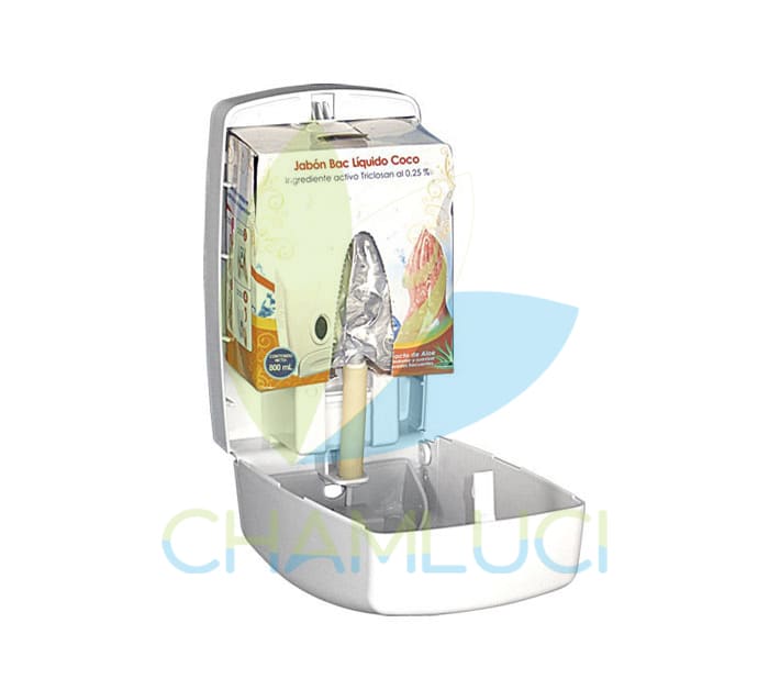 Dispensador de jabón dual blanco-2