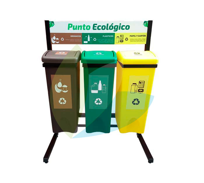 Punto Ecológico de Tacho de 53 Litros